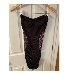 Strapless tight dress